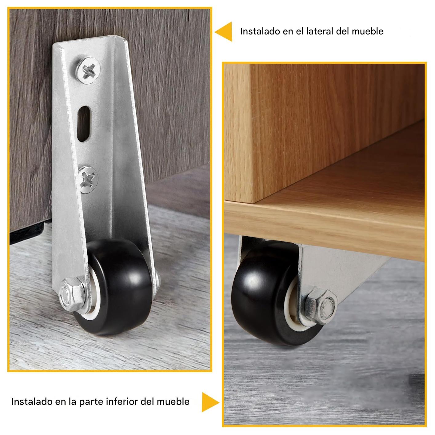Kit X 2 Herramientas Ruedas para Puertas y Muebles