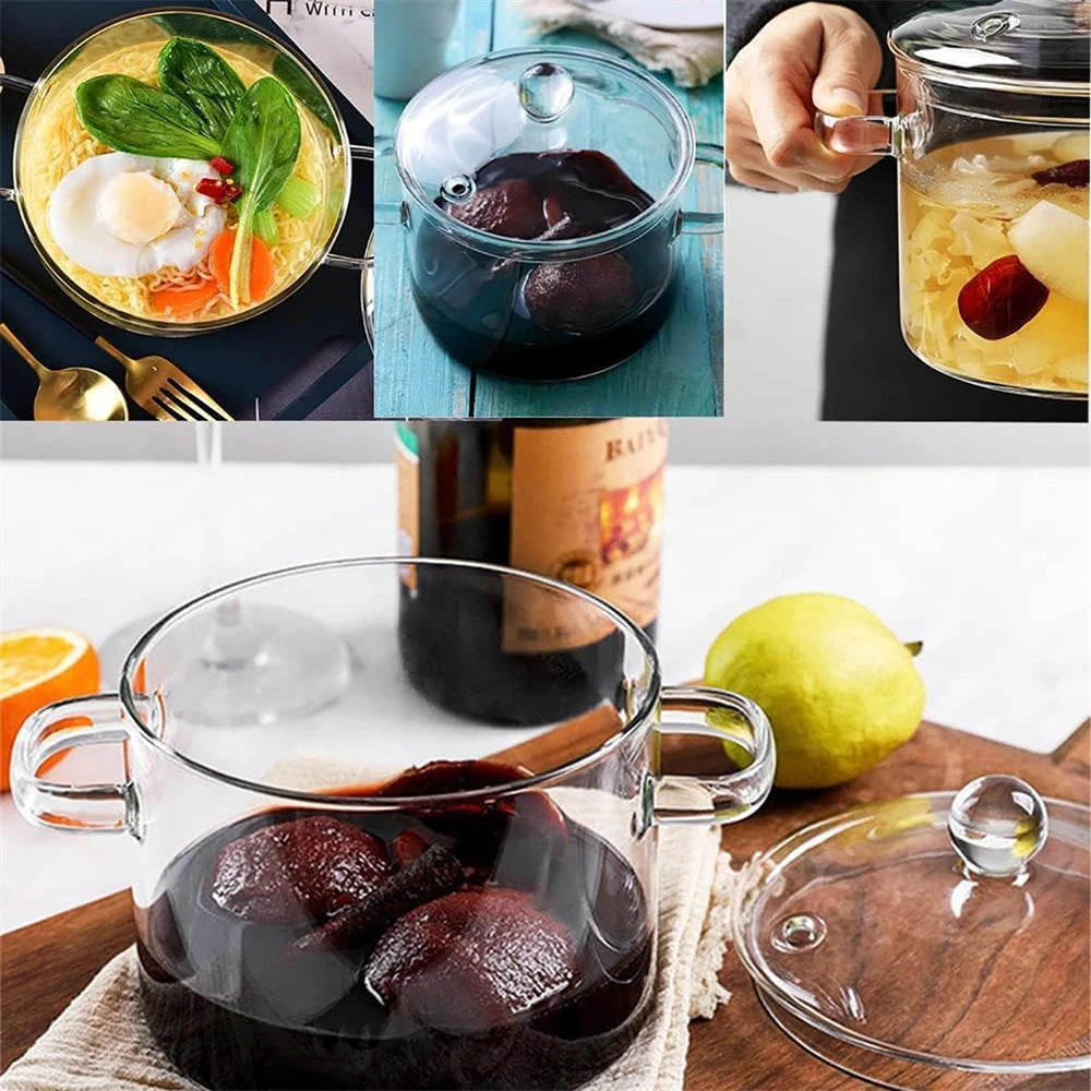 Olla de Vidrio Borosilicato