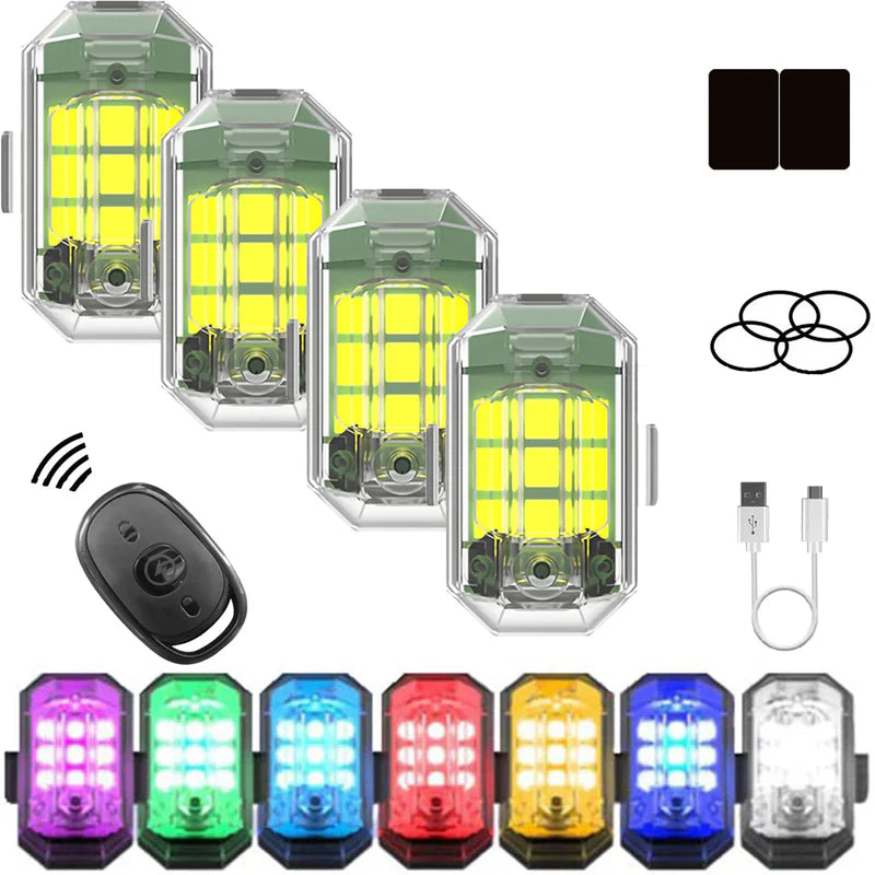Luces Estroboscópicas LED Inalámbricas de Alto Brillo