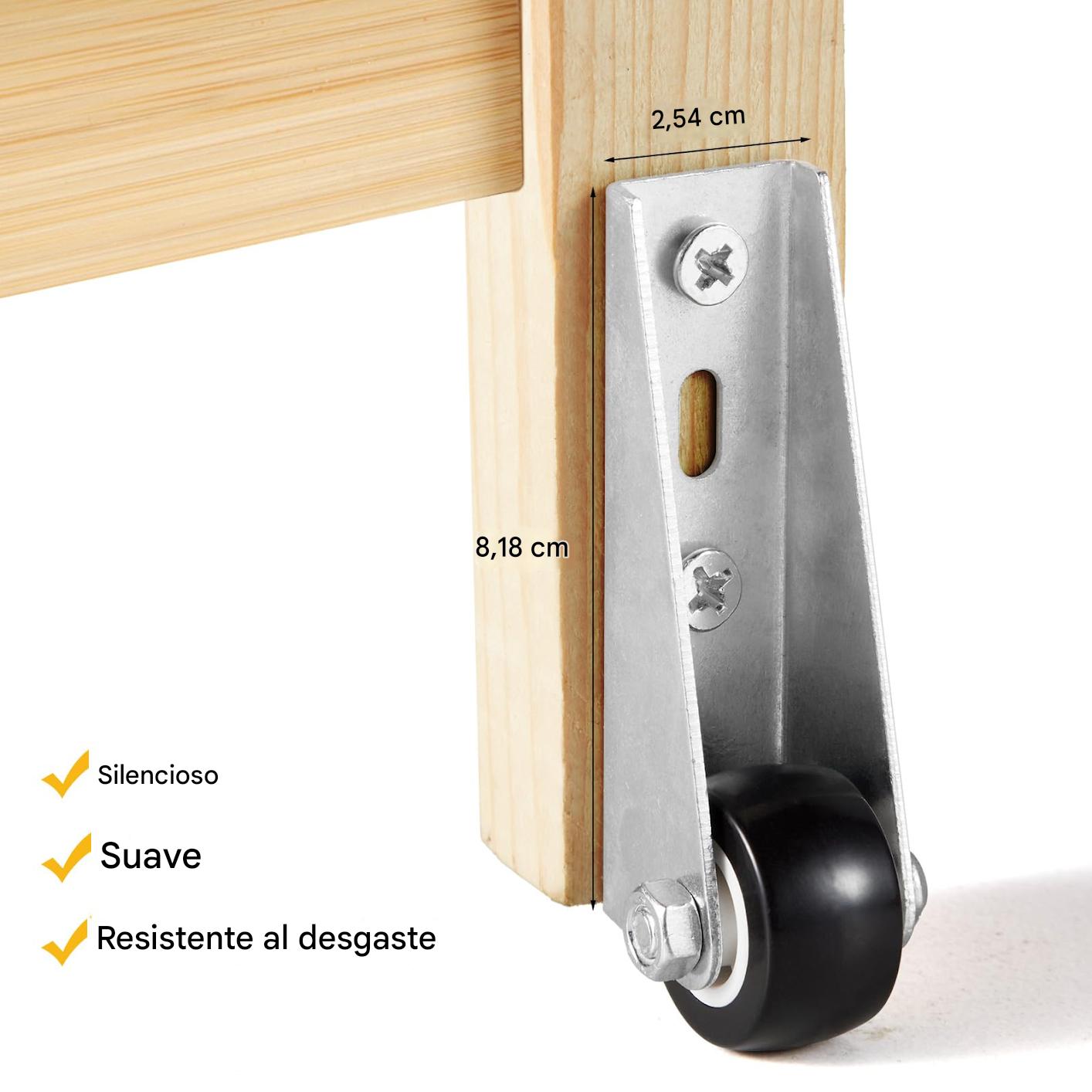 Kit X 2 Herramientas Ruedas para Puertas y Muebles