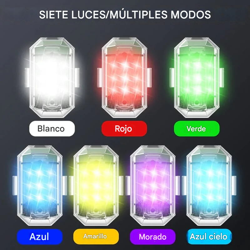Luces Estroboscópicas LED Inalámbricas de Alto Brillo