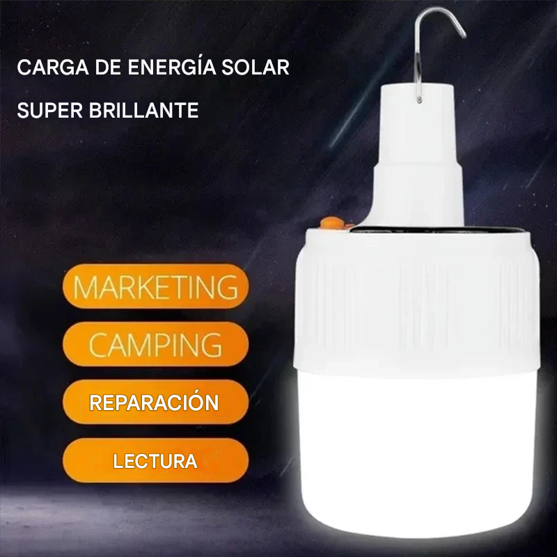 Lámpara 5 en 1 Multifuncional con Carga Solar/USB