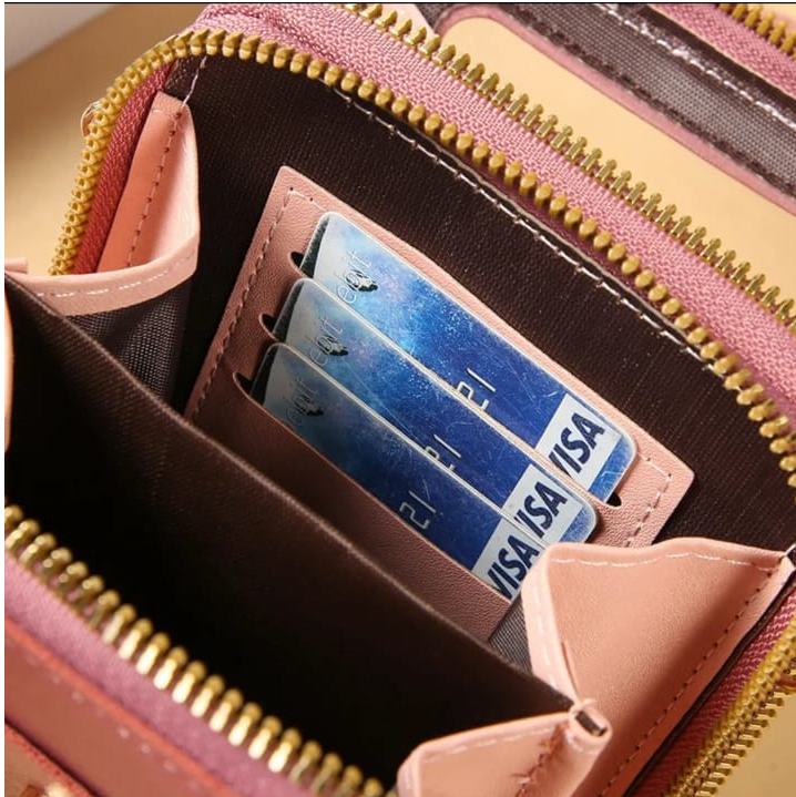 Bolso de lujo 2 en 1 Billetera Porta Celular Forever™