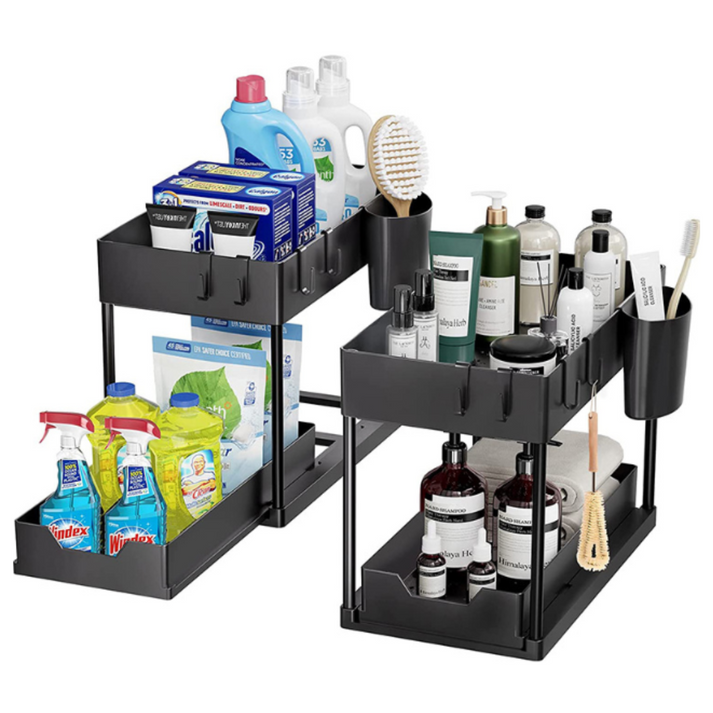 Organizador de 2 Niveles para Almacenamiento de Gran Capacidad
