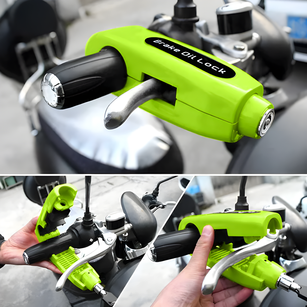 Candado Antirrobo Para Motos Bloqueo de Agarre LockGrip™