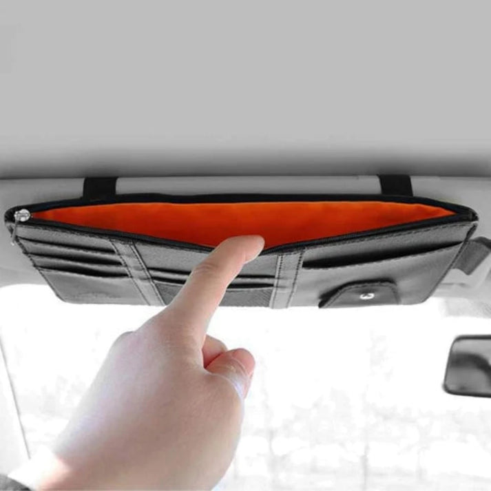 SlimVisor™ - Soporte organizador de Parasol para Auto