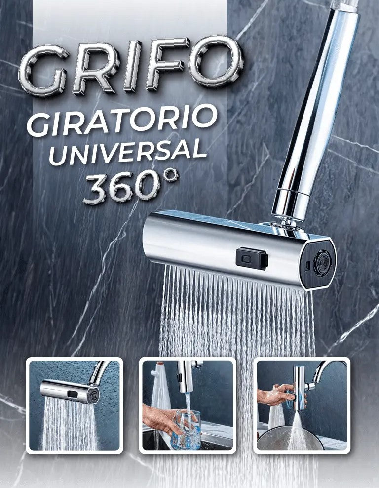 Grifo Giratorio 4 en 1 AquaFlex 360™