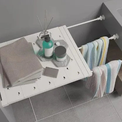 Repisa extensible para armario, cocina y baño sin taladrar