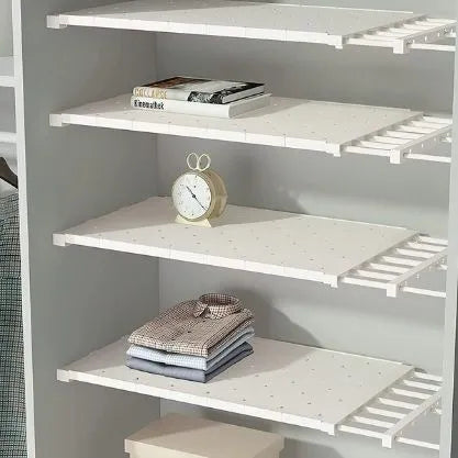Repisa extensible para armario, cocina y baño sin taladrar