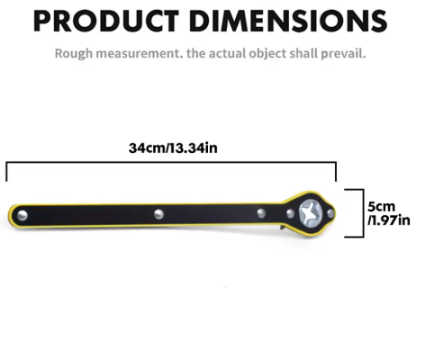 Llave para gato de Auto Ultraflexible de Rache Con accesorios