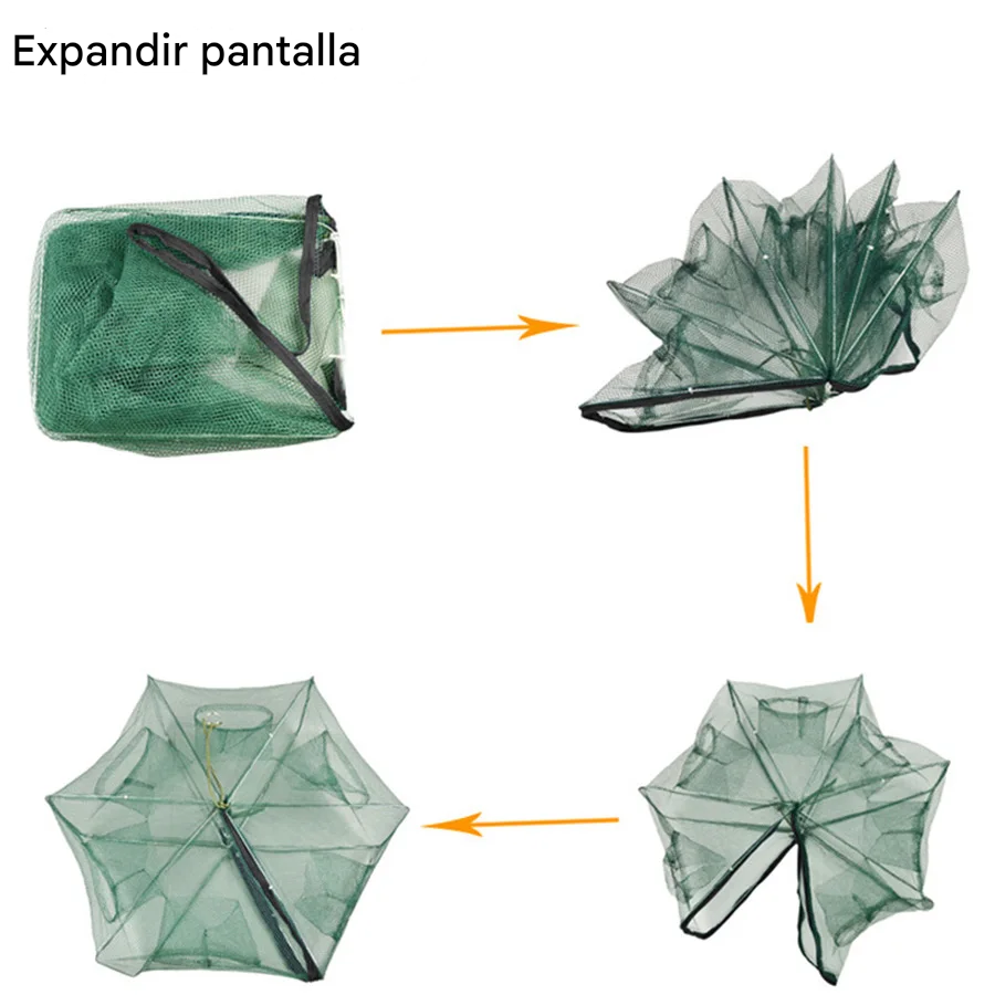 Red Retráctil de Pesca Inteligente - Pesca fácil, sin enredos.