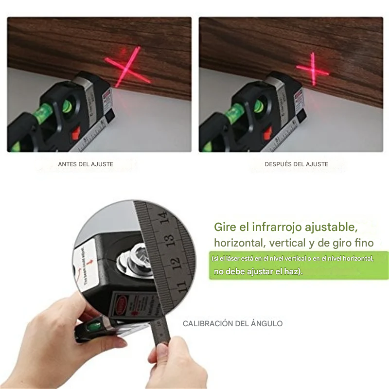 Medidor de Precisión Multifuncional con Mira Laser + Trípode Gratis