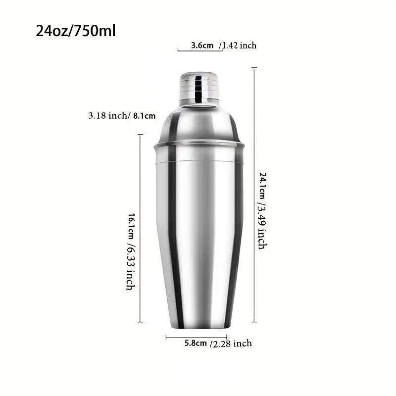 Kit de Coctelería de Acero Inoxidable