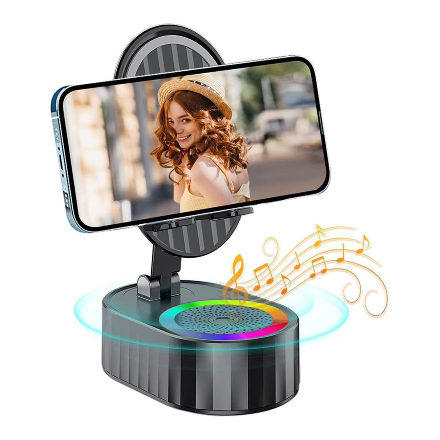 Soporte Inteligente 5 en 1 con Altavoz Bluetooth y Cargador Integrado