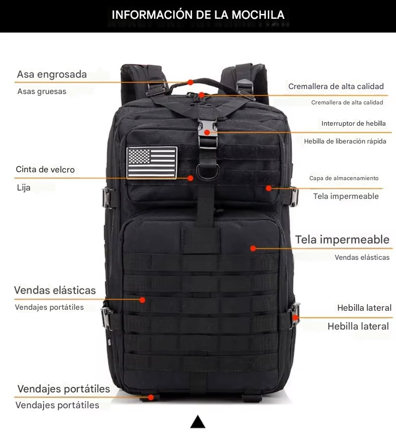 Mochila Táctica Deportiva
