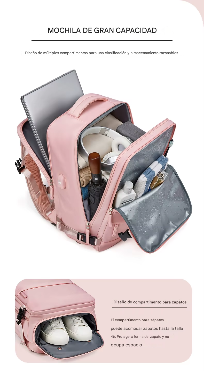 Mochila Multifuncional Ahorradora de Espacio