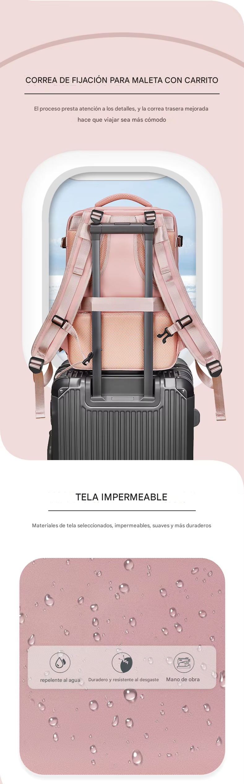 Mochila Multifuncional Ahorradora de Espacio