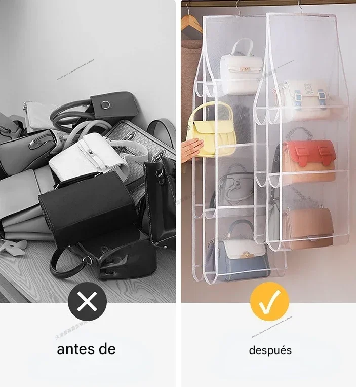 Organizador De Bolsos Para Armario