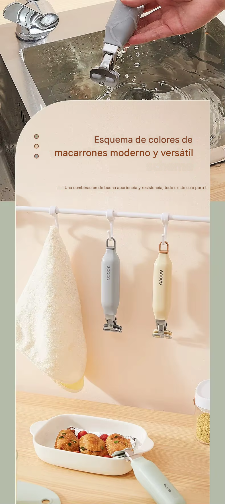 Mango Portable Universal para Utensilios de Cocina