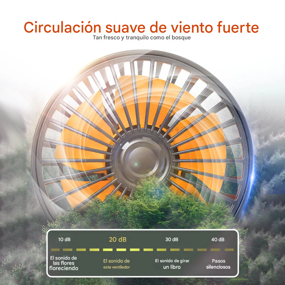 Ventilador Para Carro 360° Triple Cabezal