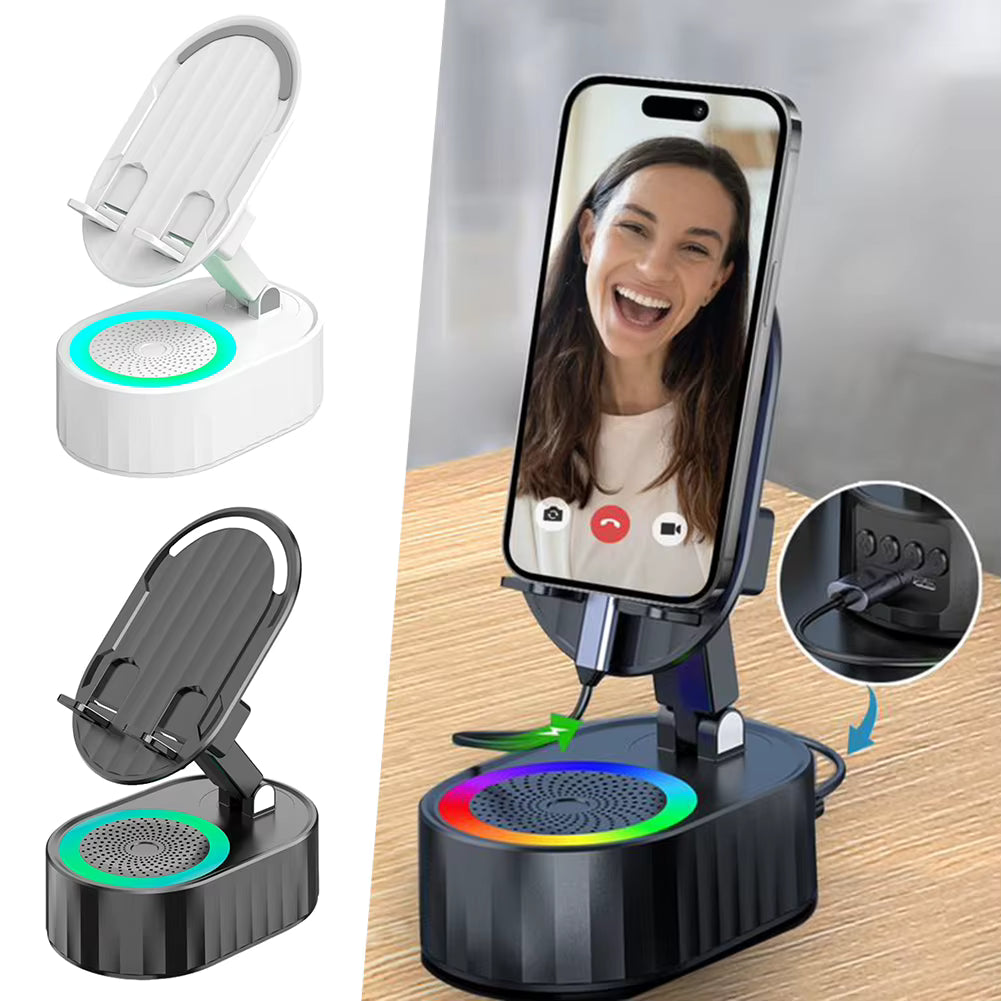 Soporte Inteligente 5 en 1 con Altavoz Bluetooth y Cargador Integrado