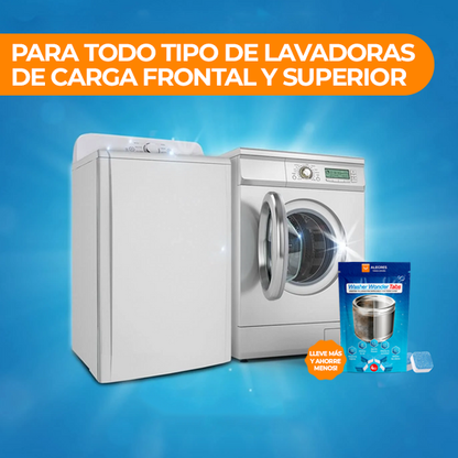 WASHER WONDER TABS™ | Limpiador De Lavadoras Pack X 24 Unidades