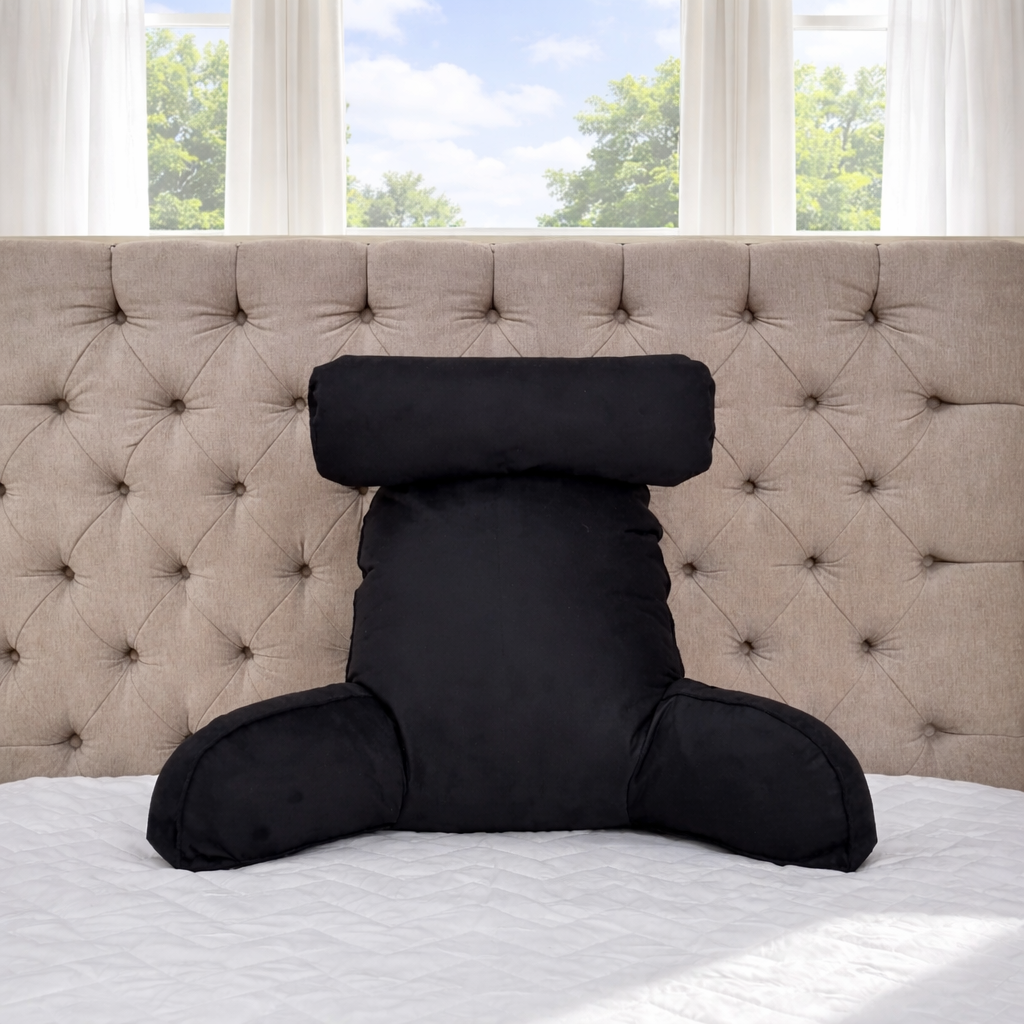 Cojín Ergonómico para Lectura y Descanso con Apoyabrazos y Cabecero Removible