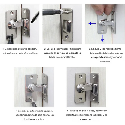 AngleLock 2x1 Cerraduras de Ángulo Recto de Alta Resistencia