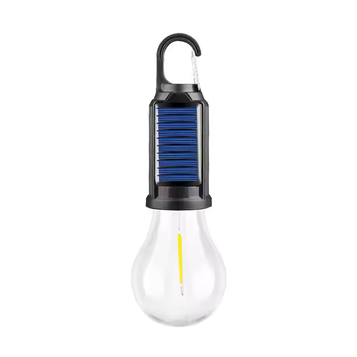 Bombillo Inalámbrico Con Panel Solar y Carga USB