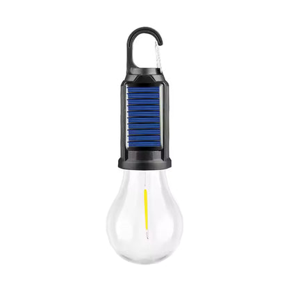 Bombillo Inalámbrico Con Panel Solar y Carga USB
