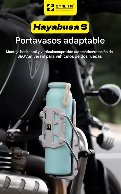 Portabidón Premium 360° Ajustable para Motos y Bicicletas