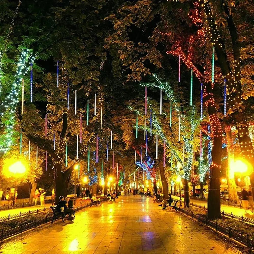 Cortina de Luces LED Lluvia de Meteoritos