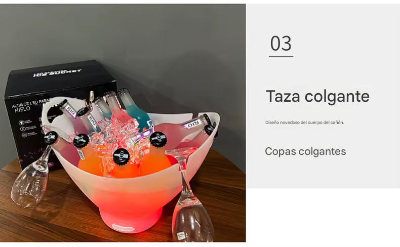Hielera con Iluminación y Altavoz