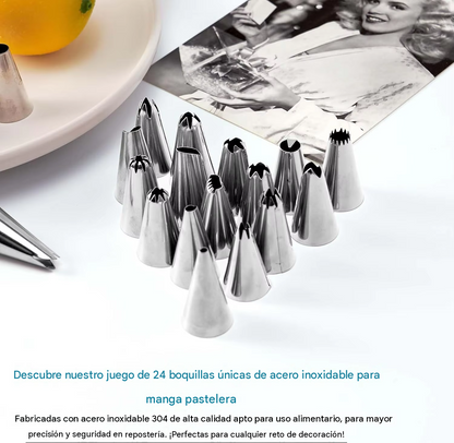 Kit de Repostería Profesional 137 Piezas Decora Tortas Como un Experto