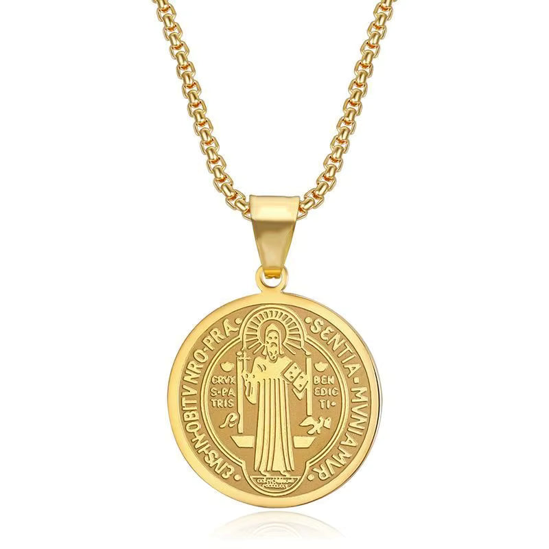 Collar San Benito Protección Sagrada + Estuche de Lujo incluido