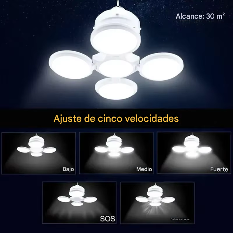BOMBILLA LED SOLAR EXPANDIBLE