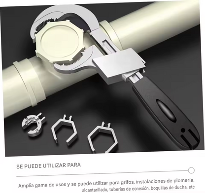 Llave Cocodrilo 3 en 1 – Una Llave, 3 Soluciones