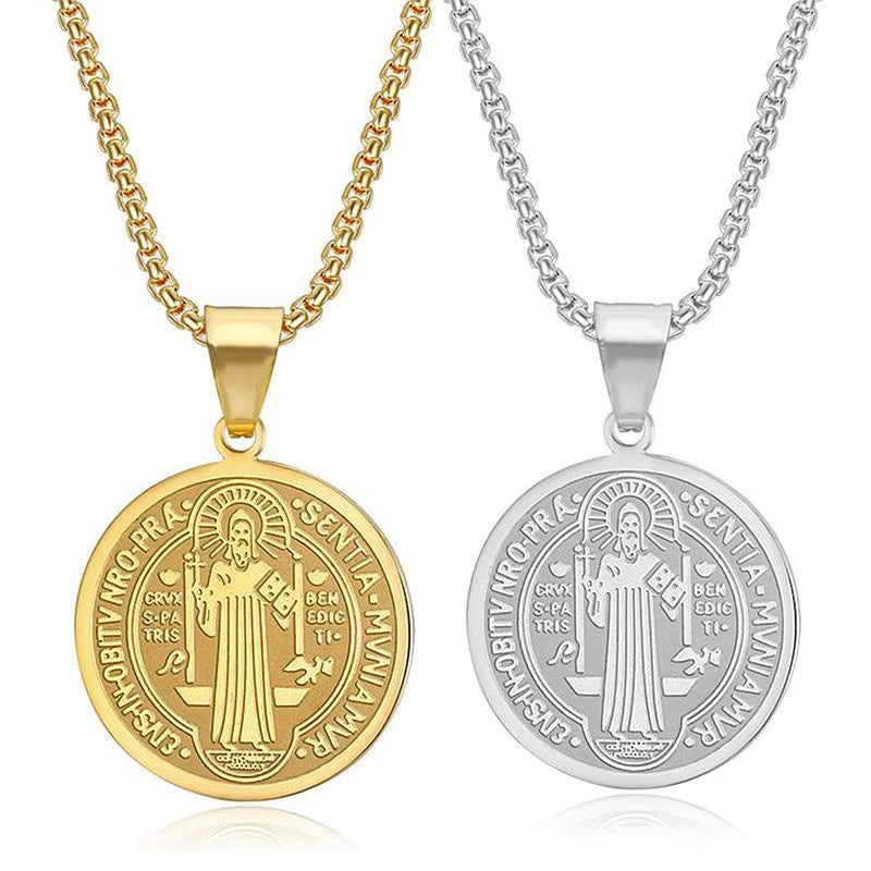 Collar San Benito Protección Sagrada + Estuche de Lujo incluido