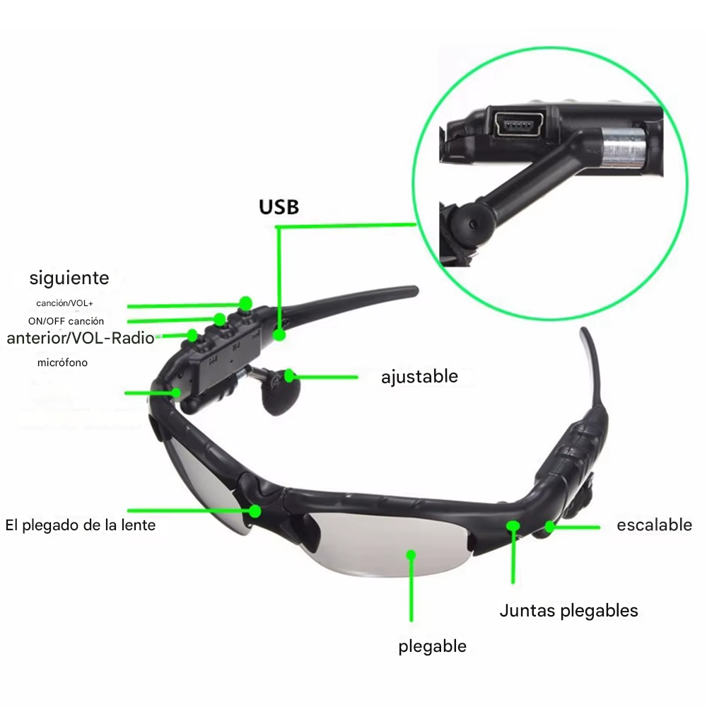 Gafas Multifuncionales Bluetooth