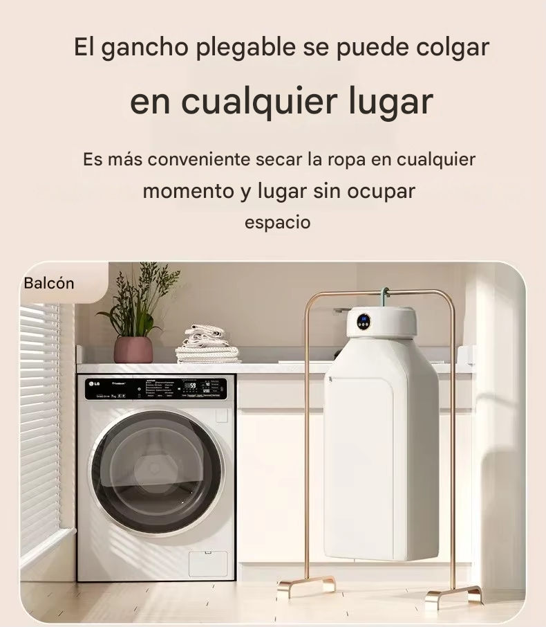 Secadora portátil de ropa eléctrica