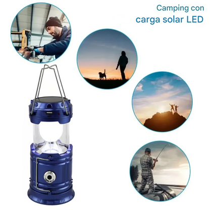 Lámpara Linterna Solar Multifuncional