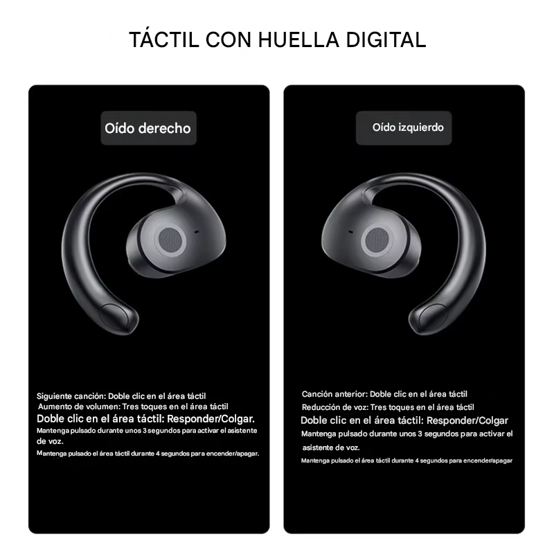 Audífonos Inalámbricos Traductores con IA y Bluetooth
