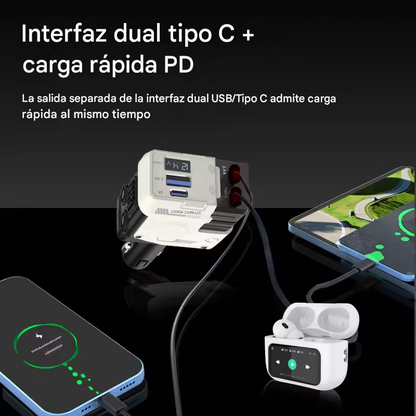 Cargador de Celular para Carro 4 En 1