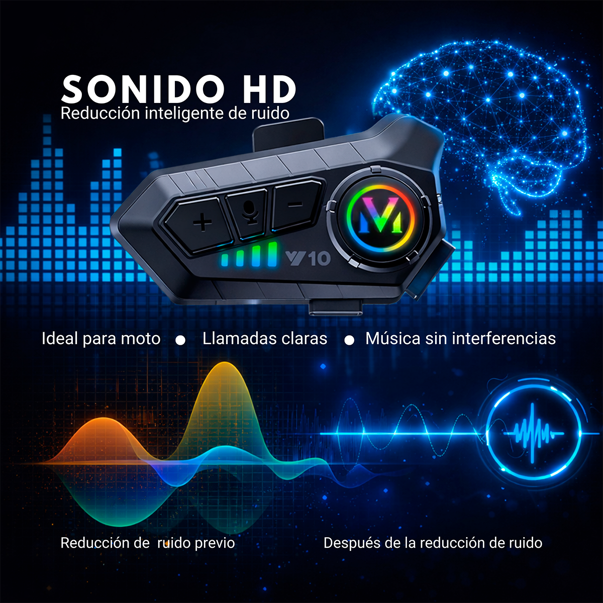 Auriculares Inteligentes para Moto