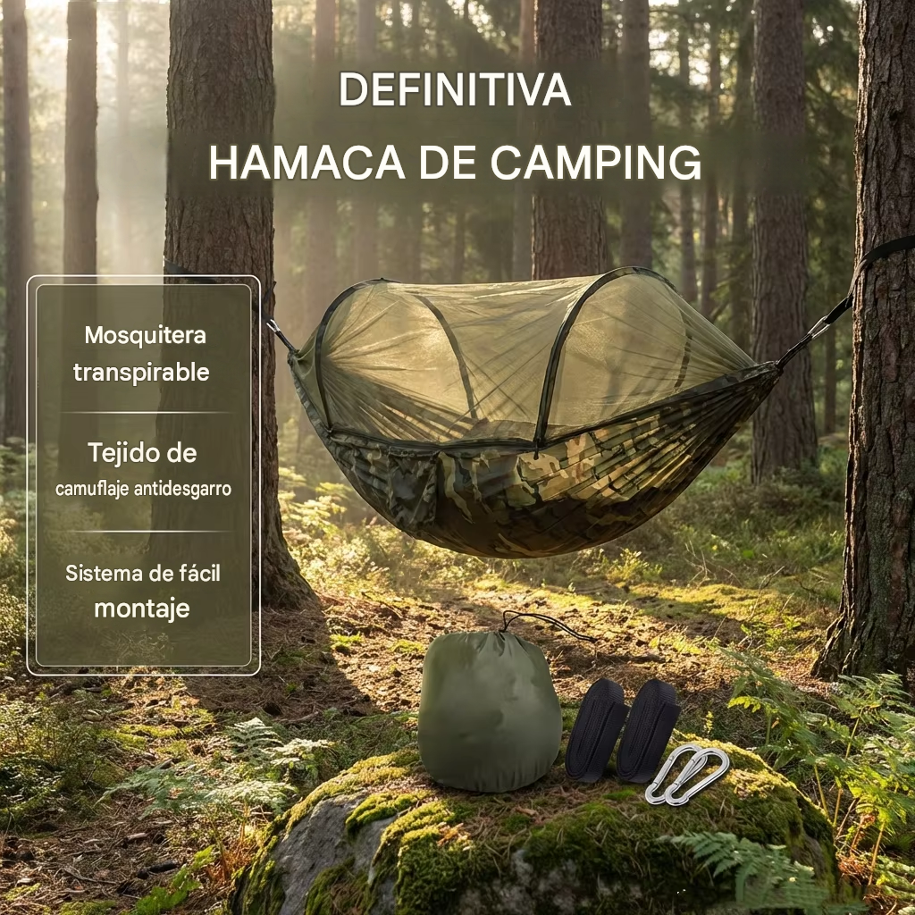 Hamaca Premium Con Toldillo Antimosquitos