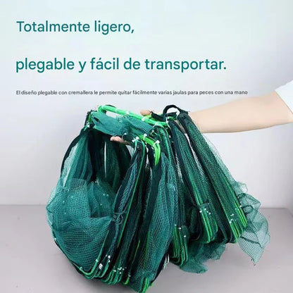 Red Retráctil de Pesca Inteligente - Pesca fácil, sin enredos.