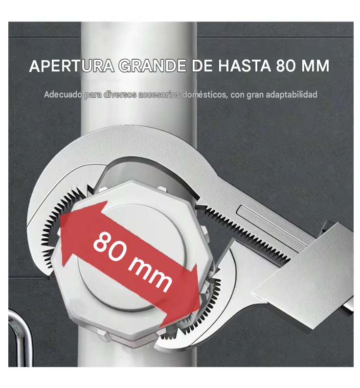 Llave Cocodrilo 3 en 1 – Una Llave, 3 Soluciones