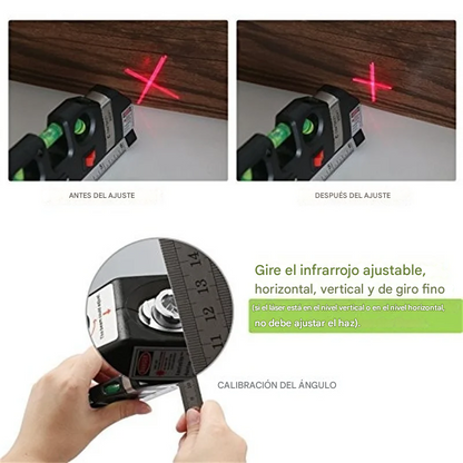 Medidor de Precisión Multifuncional con Mira Laser + Trípode Gratis