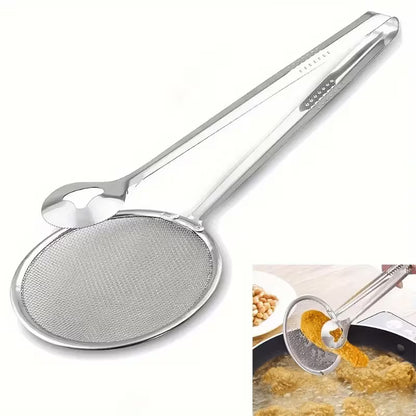 Pinza Colador 2 en 1 - Acero Inoxidable | Agarra, Escurre y Sirve Sin Quemarte
