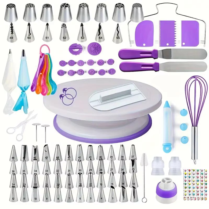Kit de Repostería Profesional 137 Piezas Decora Tortas Como un Experto